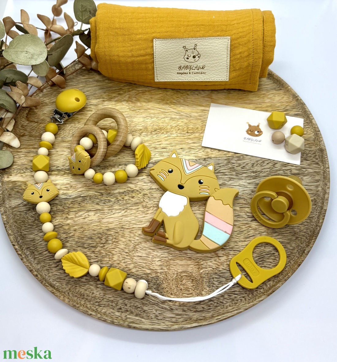 M Box - Indián róka - baba - mama - baba játékok - cumilánc - Meska.hu