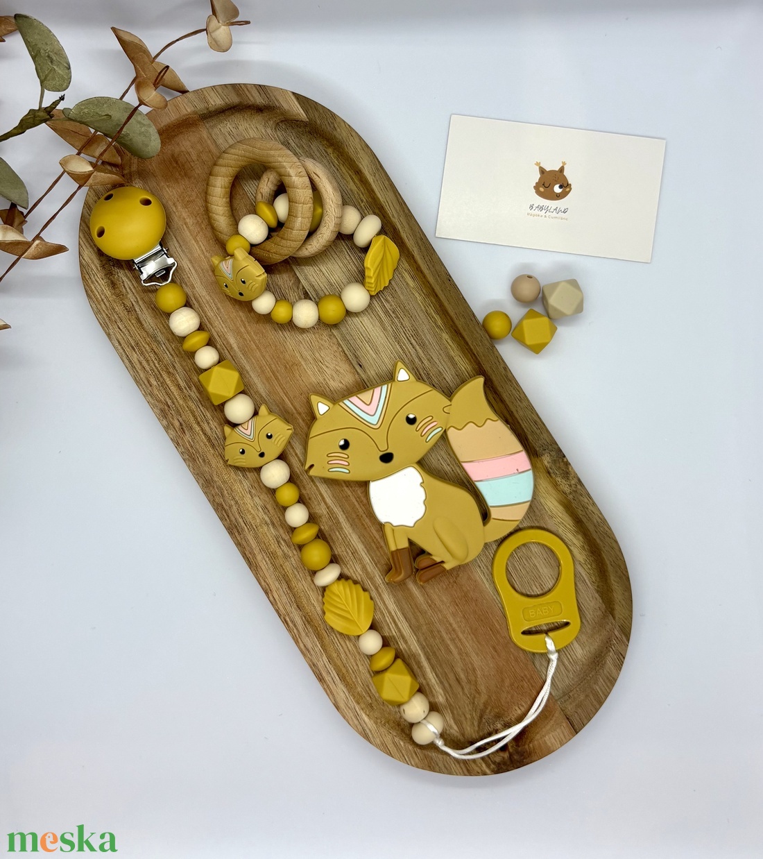 M Box - Indián róka - baba - mama - baba játékok - cumilánc - Meska.hu