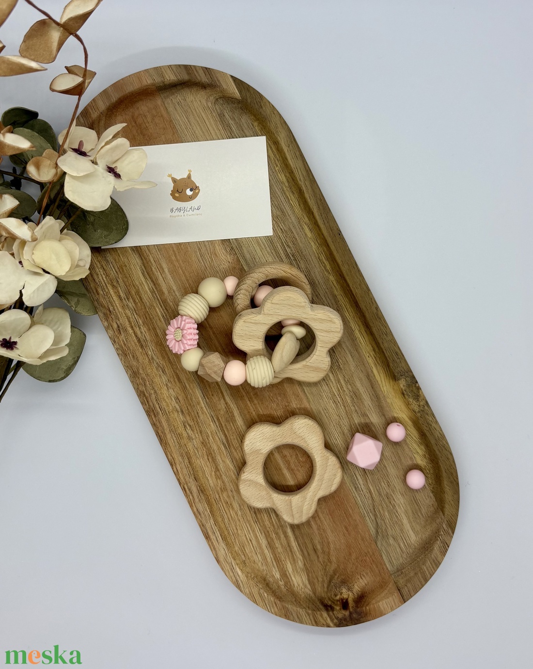 M Box - Virágoskert - baba - mama - baba játékok - cumilánc - Meska.hu