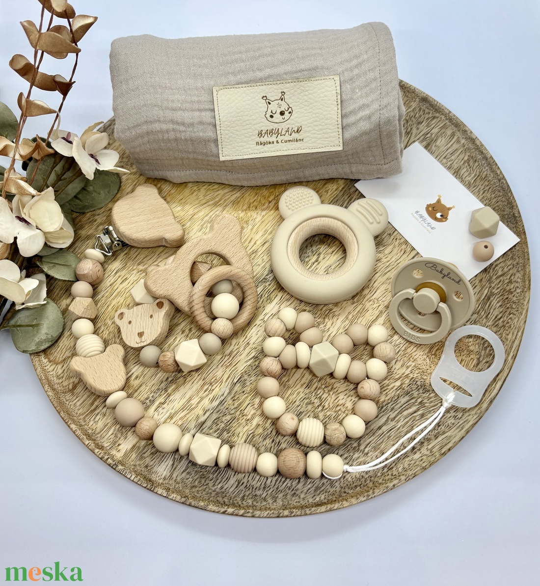 L Box - Mackó világ - baba - mama - baba játékok - cumilánc - Meska.hu