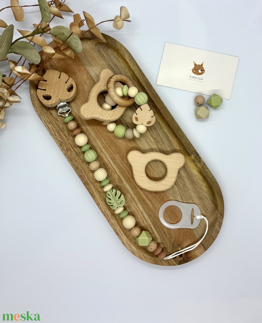 M Box - Lime Lev�l - baba - mama - baba játékok - cumilánc - Meska.hu