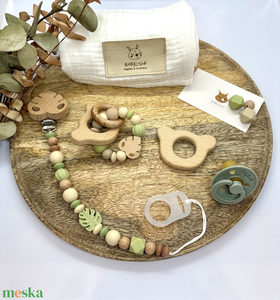 M Box - Lime Lev�l - baba - mama - baba játékok - cumilánc - Meska.hu