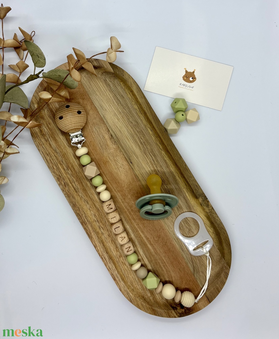 Neves lime cumilánc - baba - mama - baba játékok - cumilánc - Meska.hu