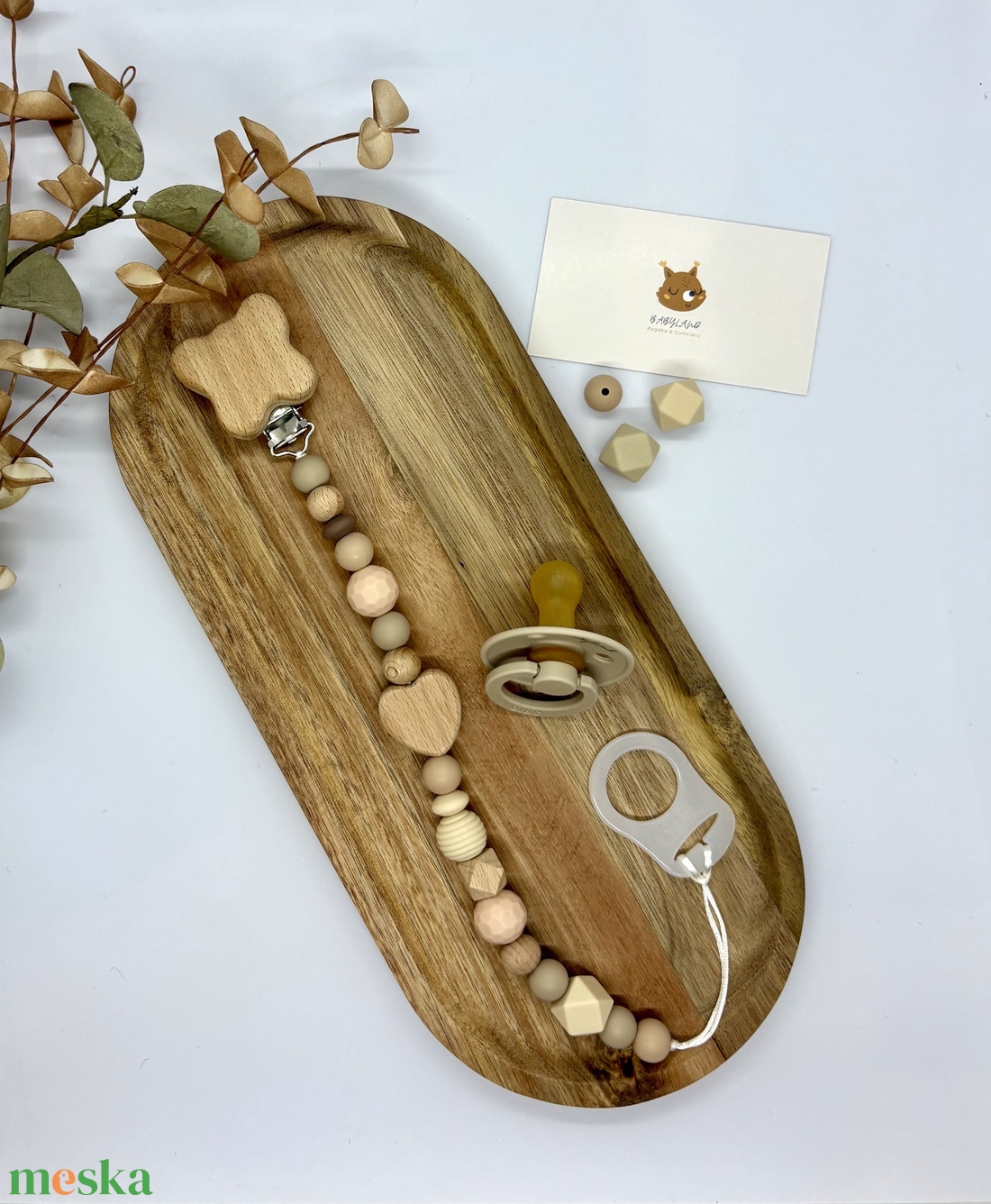 Szív cumilánc - baba - mama - baba játékok - cumilánc - Meska.hu