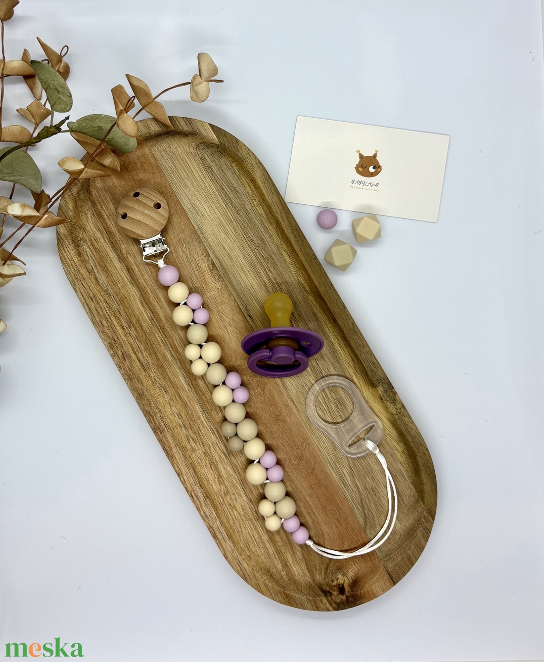 Lila cumilánc - baba - mama - baba játékok - cumilánc - Meska.hu