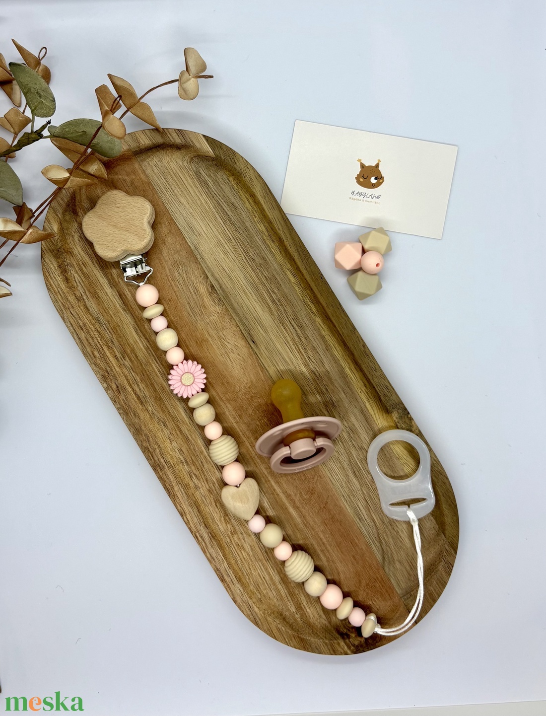 Virágoskert cumilánc - baba - mama - baba játékok - cumilánc - Meska.hu