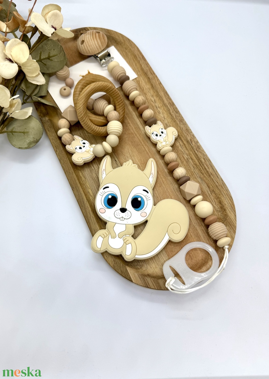 M Box - Mókus  - baba - mama - baba játékok - cumilánc - Meska.hu