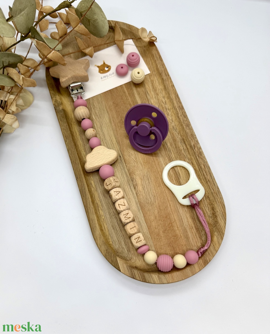 M Box - Mályva felhő - baba - mama - baba játékok - cumilánc - Meska.hu