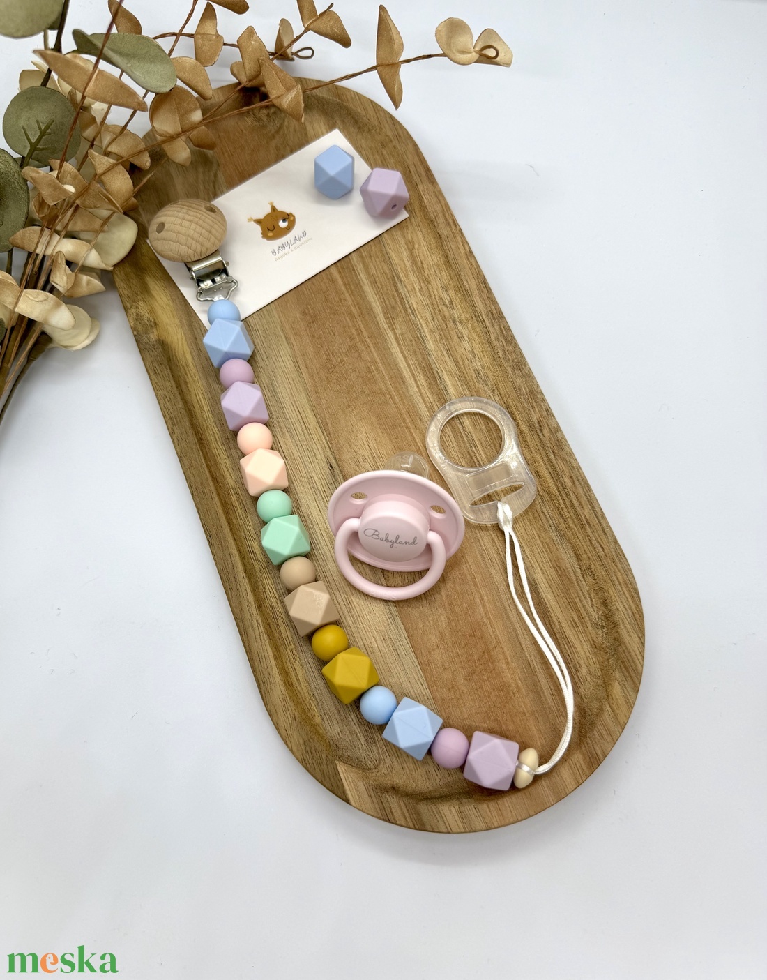 Színkavalkád cumilánc - baba - mama - baba játékok - cumilánc - Meska.hu