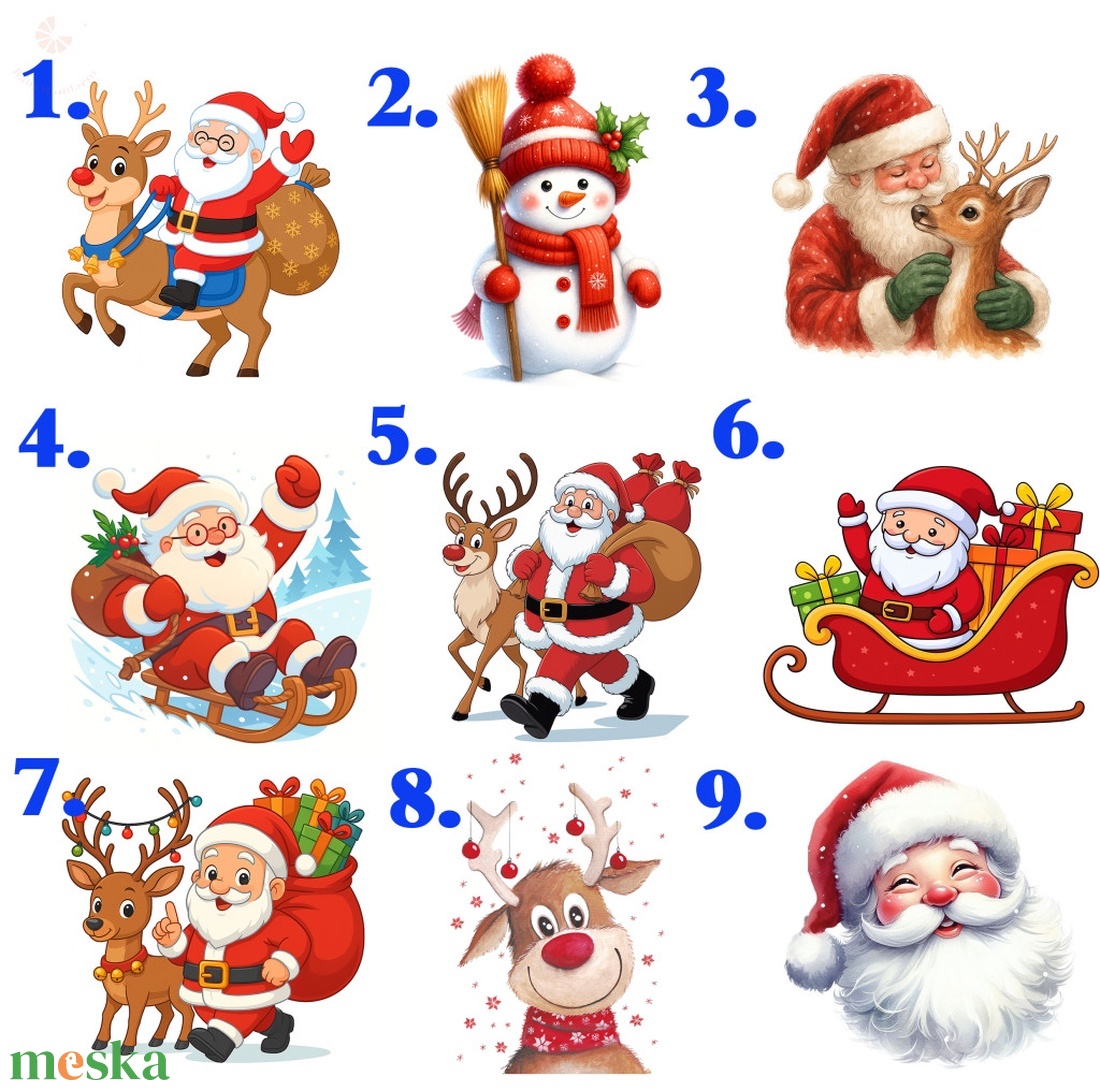 Mikulás zsák NÉVVEL vagy FELIRATTAL és VÁLASZTOTT GRAFIKÁVAL (normál és extra méret) - karácsony - mikulás - mikulás zsák - Meska.hu