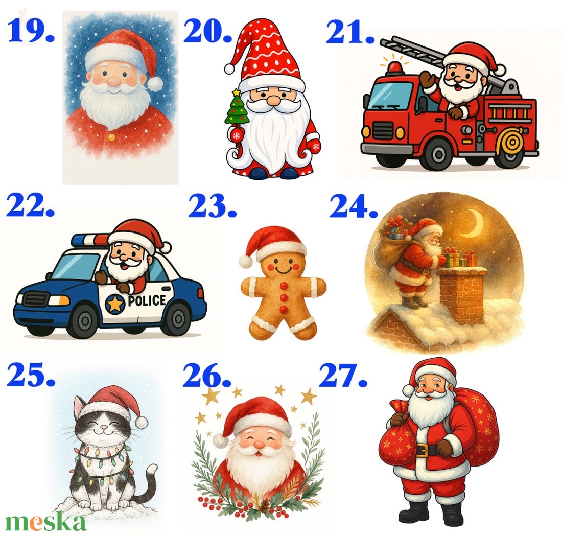 Mikulás zsák NÉVVEL vagy FELIRATTAL és VÁLASZTOTT GRAFIKÁVAL (normál és extra méret) - karácsony - mikulás - mikulás zsák - Meska.hu