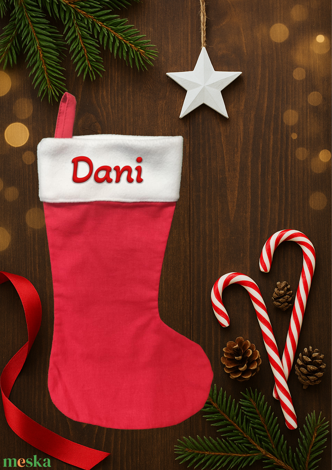 Mikuláscsizma, TÖBBFÉLE, bármilyen NÉVVEL vagy FELIRATTAL - karácsony - mikulás - mikulás csizma és zokni - Meska.hu