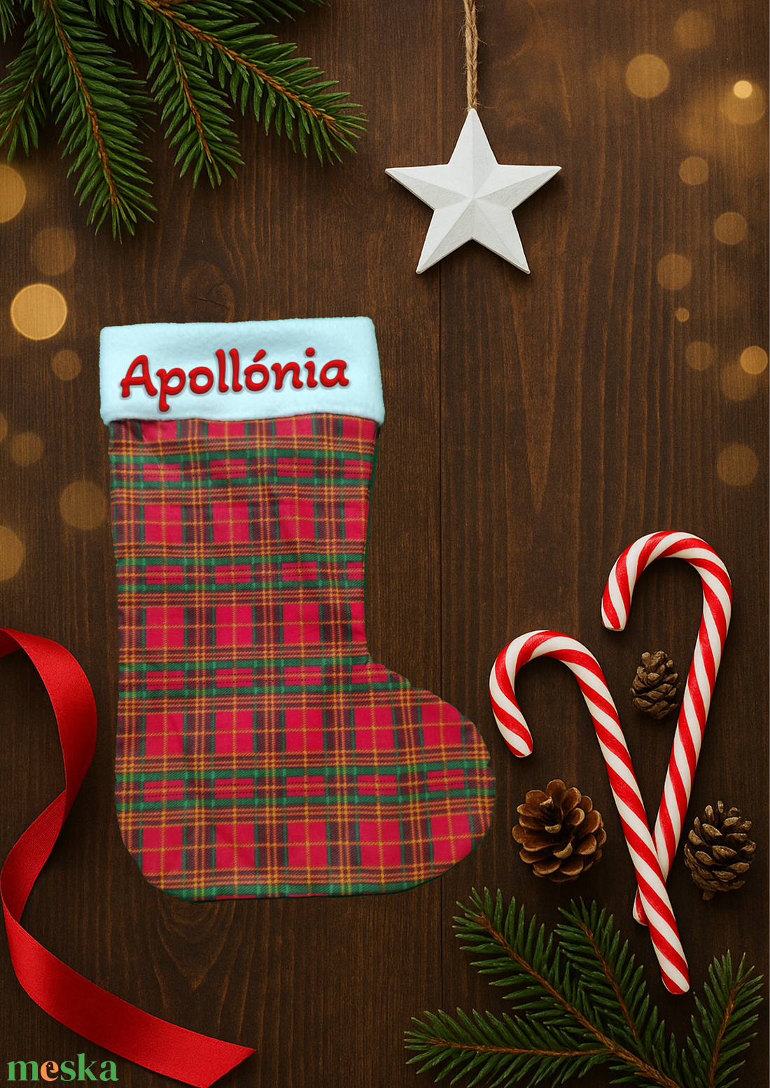 Mikuláscsizma, TÖBBFÉLE, bármilyen NÉVVEL vagy FELIRATTAL! - karácsony - mikulás - mikulás csizma és zokni - Meska.hu