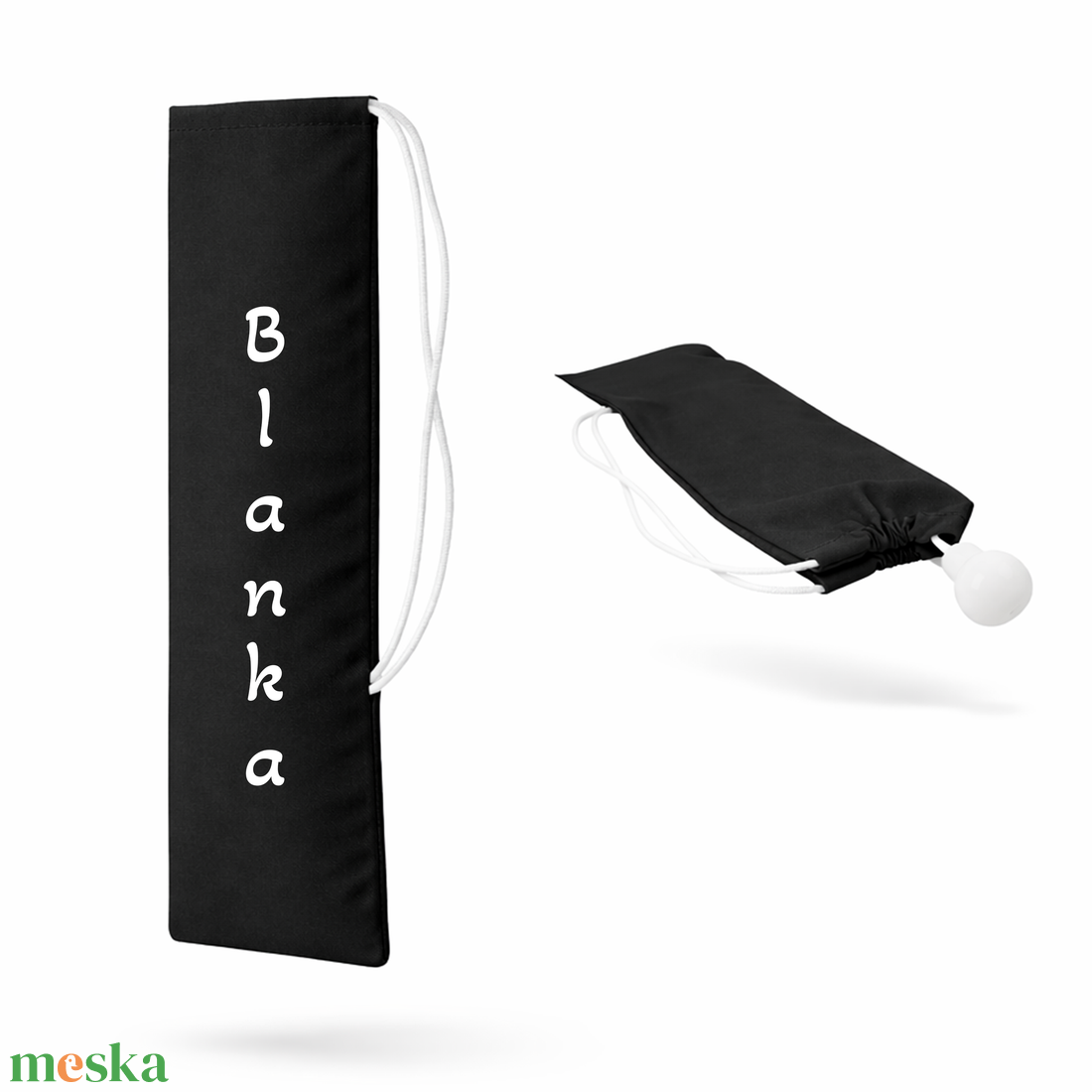 Mazsorett bottartó névvel és/vagy logóval (fekete) - táska & tok - hátizsák - tornazsák, gymbag - Meska.hu