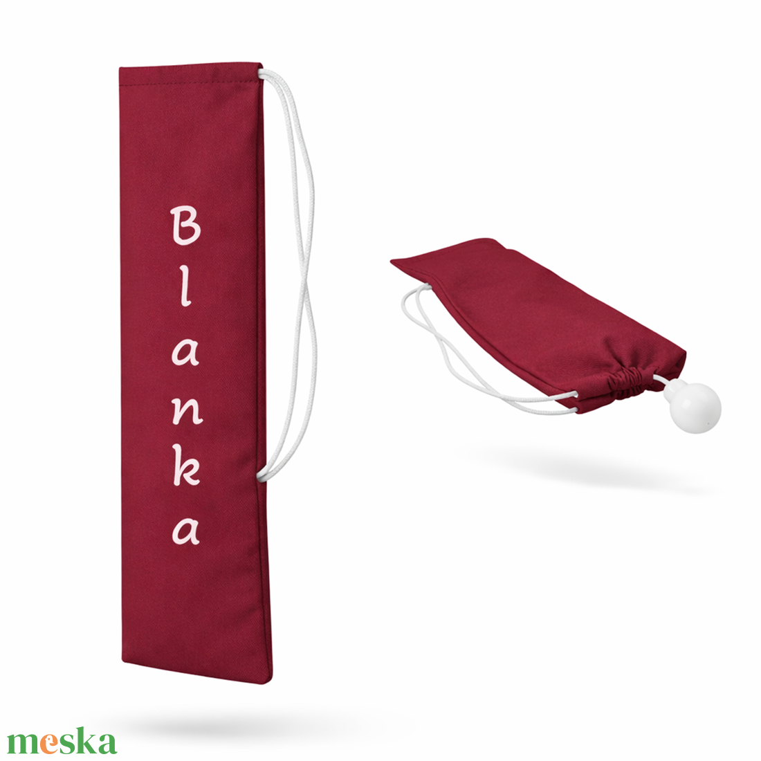 Mazsorett bottartó névvel és/vagy logóval (bordó) - táska & tok - hátizsák - tornazsák, gymbag - Meska.hu