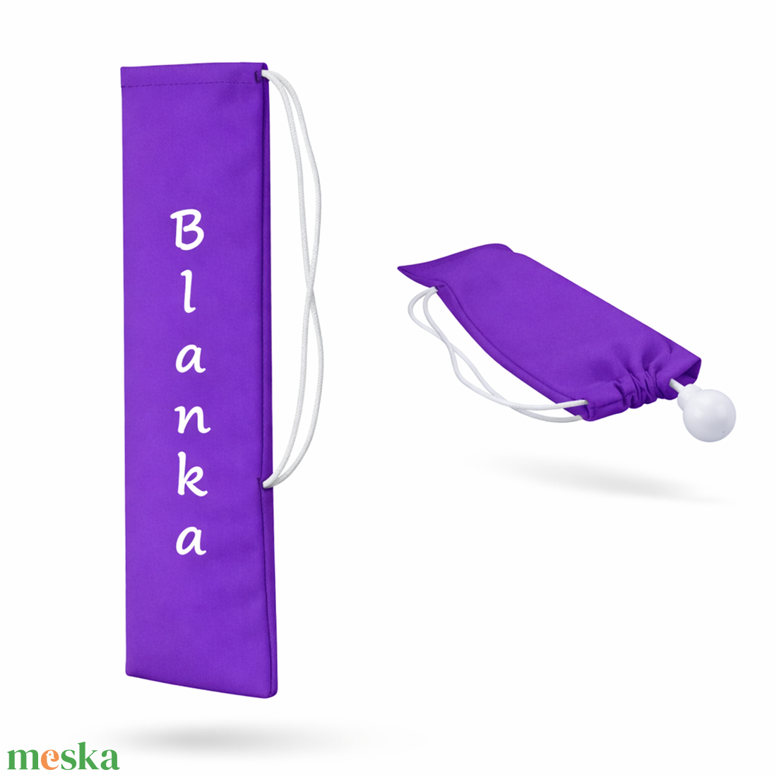 Mazsorett bottartó névvel és/vagy logóval (lila) - táska & tok - hátizsák - tornazsák, gymbag - Meska.hu