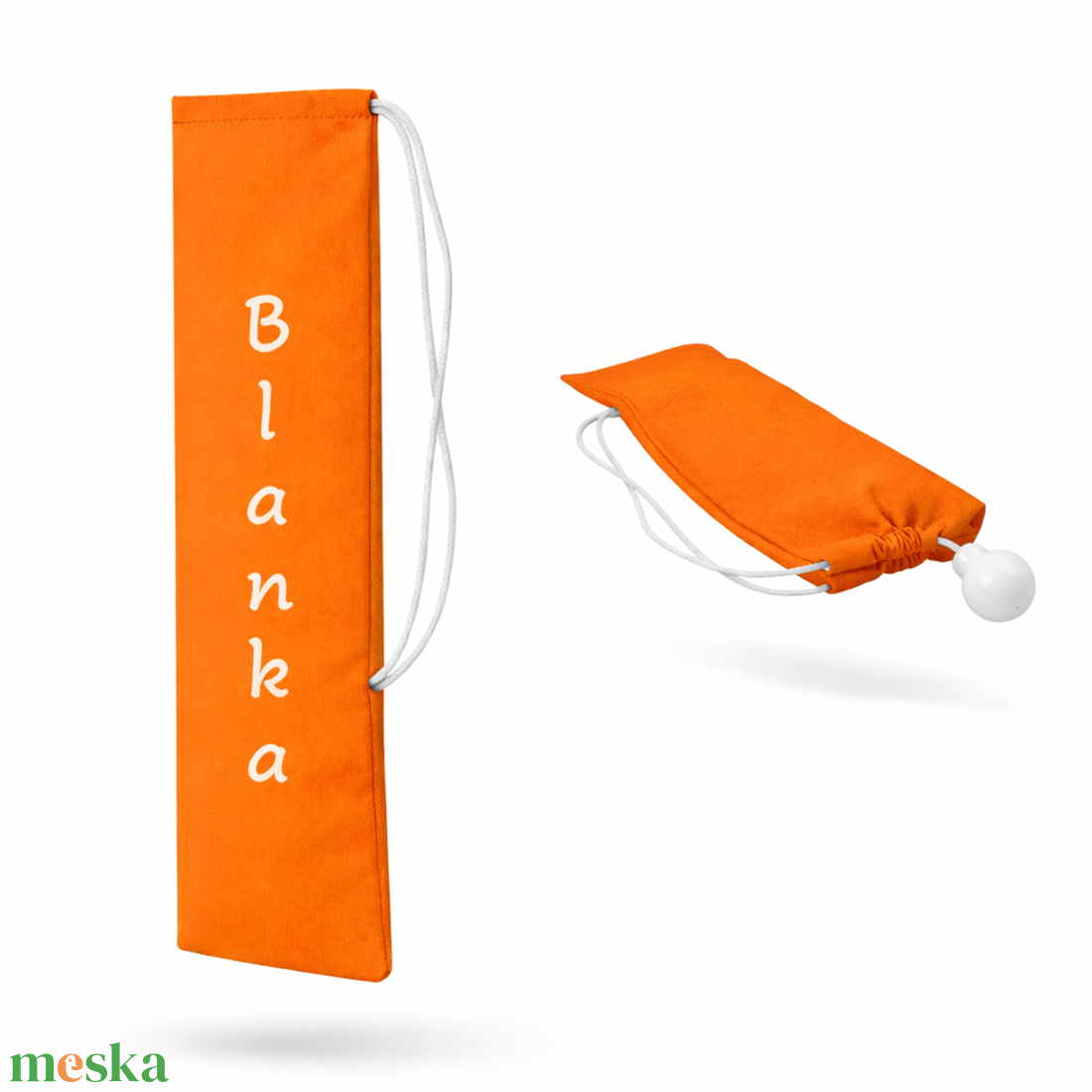 Mazsorett bottartó névvel és/vagy logóval (narancssárga) - táska & tok - hátizsák - tornazsák, gymbag - Meska.hu