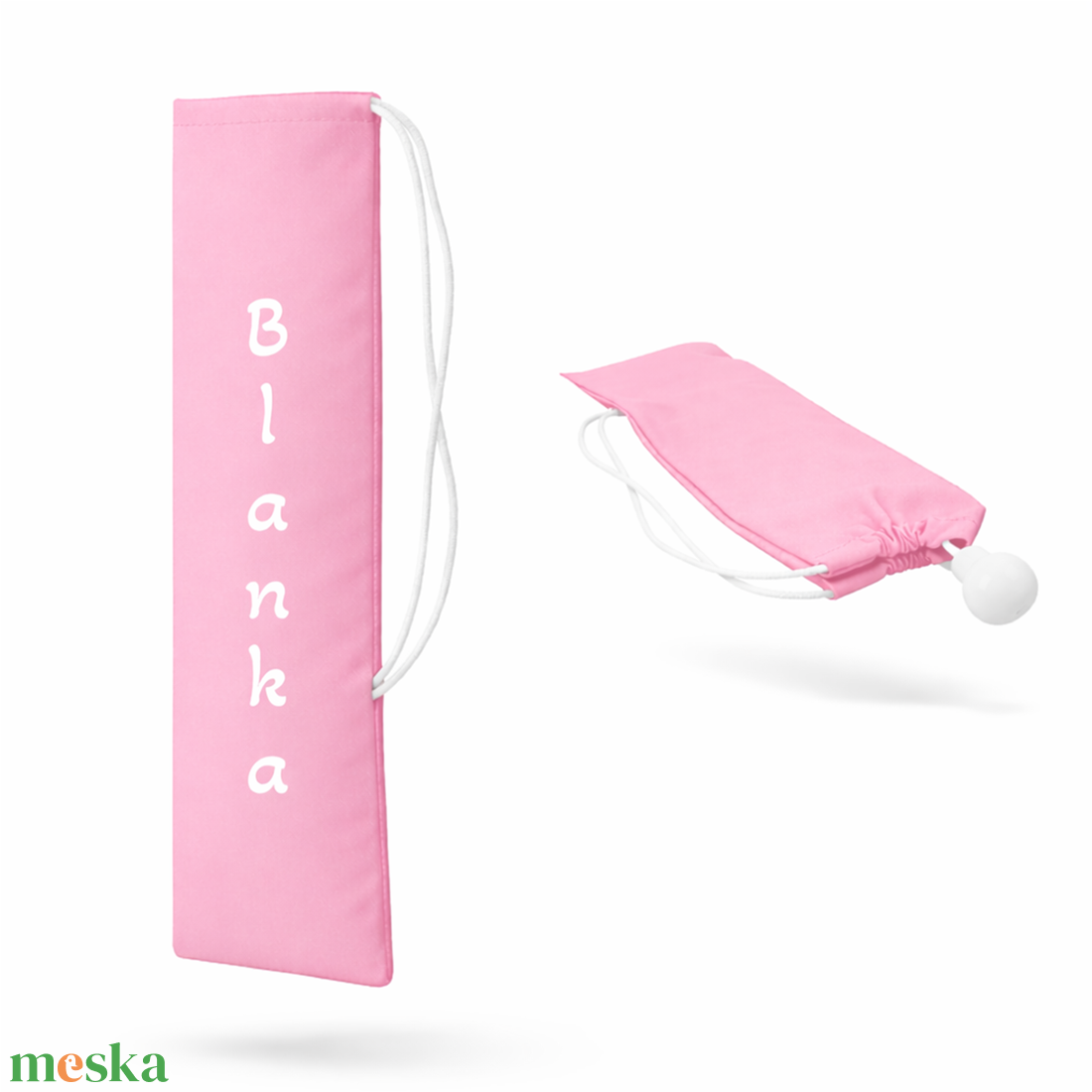 Mazsorett bottartó névvel és/vagy logóval (rózsaszín) - táska & tok - hátizsák - tornazsák, gymbag - Meska.hu