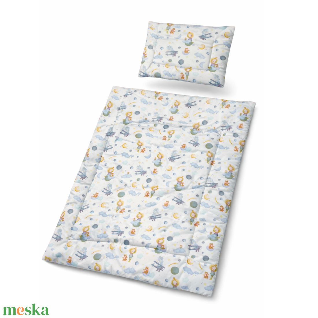 Kisherceges babaágynemű szett (takaró + párna) - baba - mama - baba ágynemű - szett kiságyba - Meska.hu