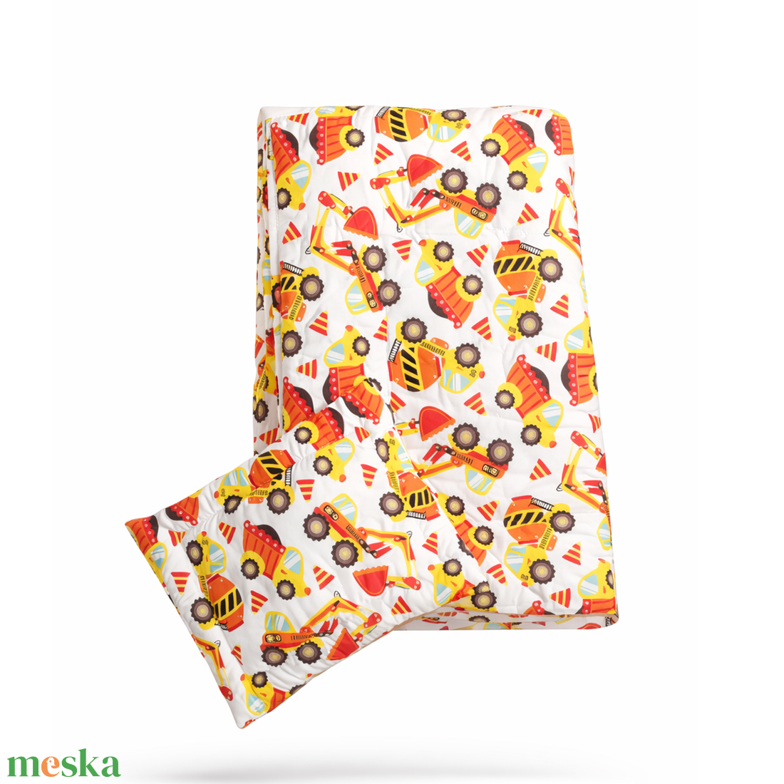 Dömperes gyerekágynemű szett (takaró + párna) - játék & sport - ovis felszerelés - ovis ágynemű - Meska.hu