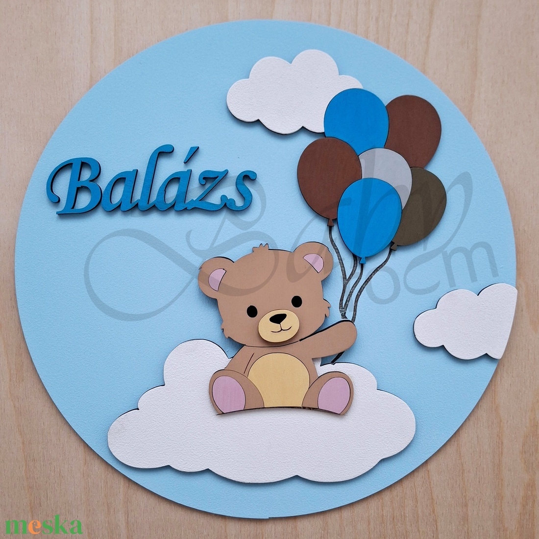 Maci - névre szóló falidísz - baba - mama - babaszoba dekoráció - babanév dekoráció - Meska.hu