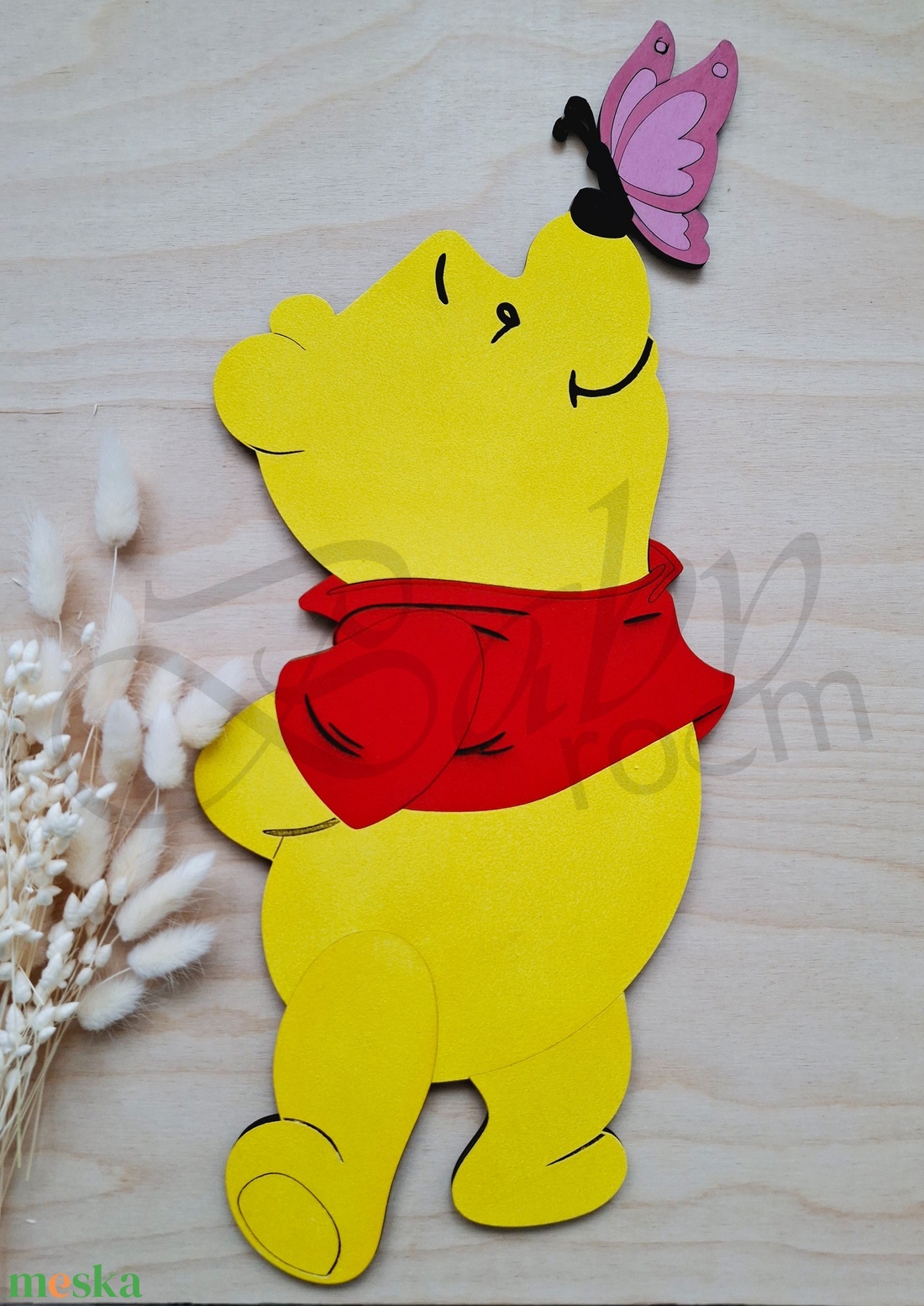 Micimackó mesefigura - baba - mama - babaszoba dekoráció - babaszoba kép - Meska.hu