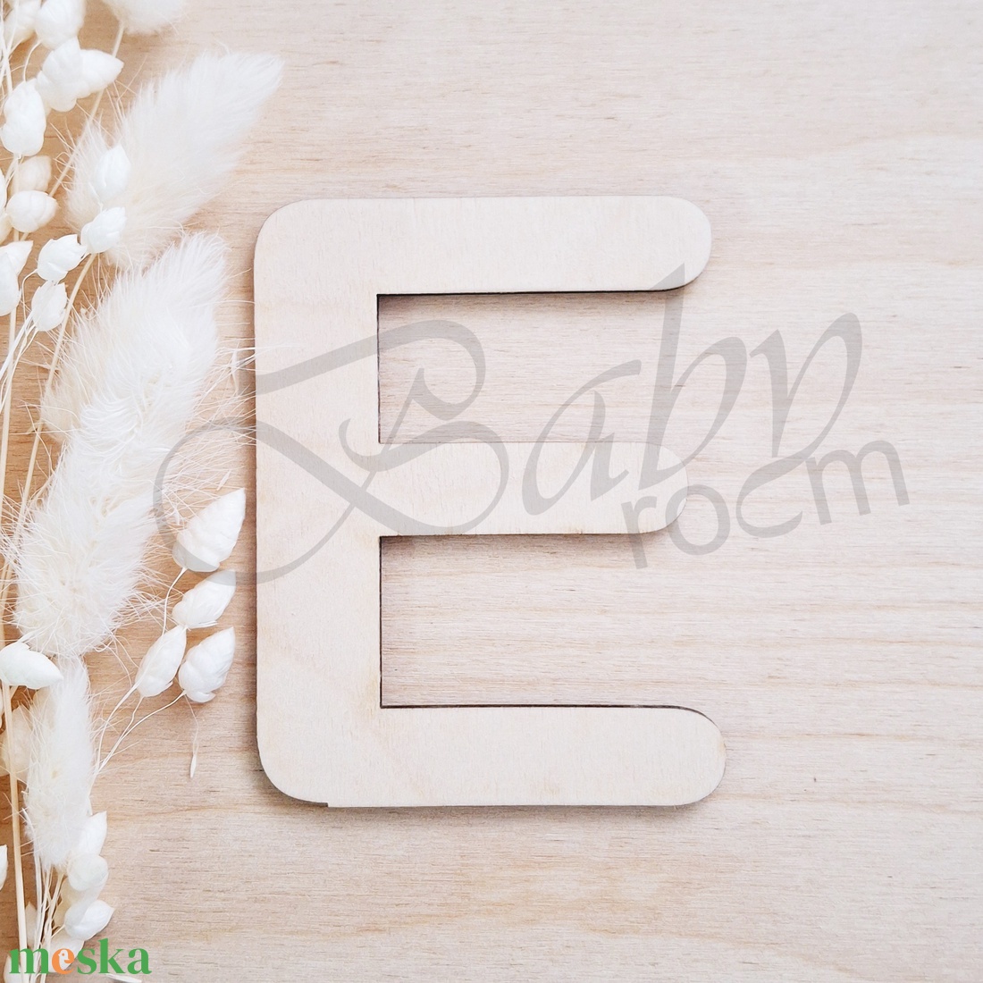 Fa betű E-H - baba - mama - babaszoba dekoráció - babanév dekoráció - Meska.hu