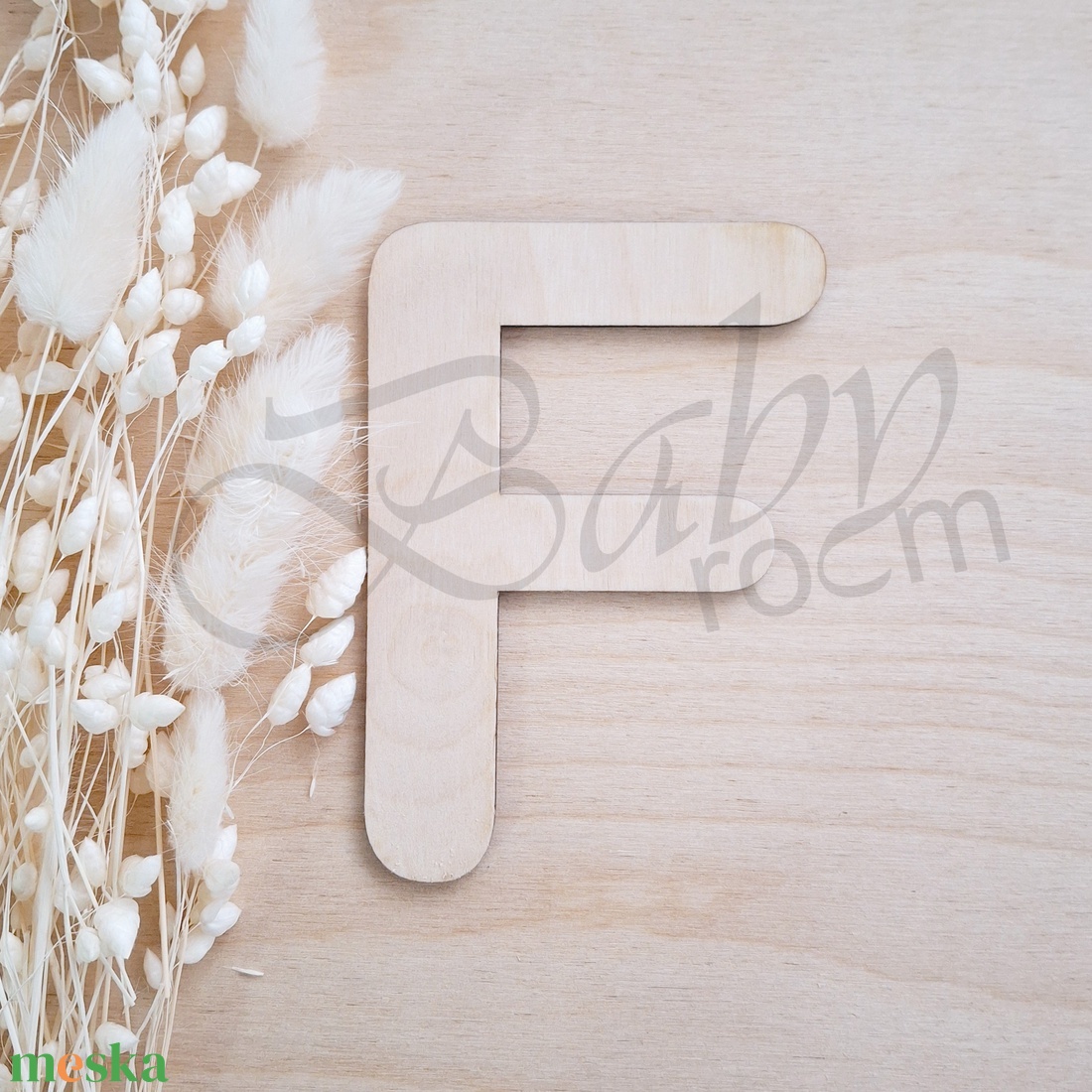 Fa betű E-H - baba - mama - babaszoba dekoráció - babanév dekoráció - Meska.hu