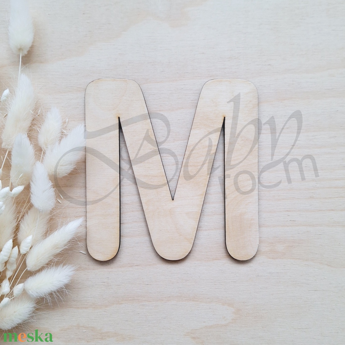 Fa betű M-P - baba - mama - babaszoba dekoráció - babanév dekoráció - Meska.hu