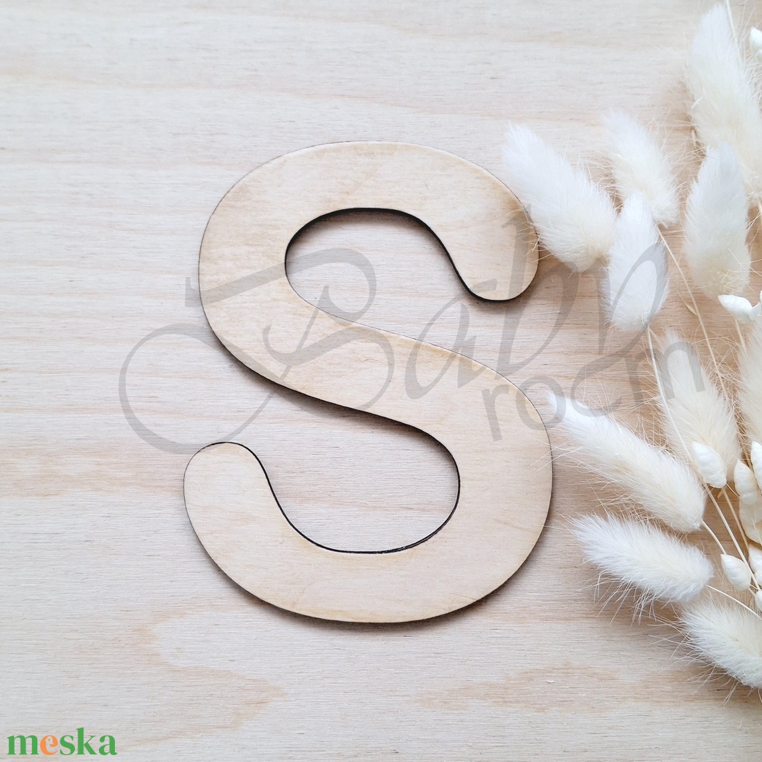Fa betű P-S - baba - mama - babaszoba dekoráció - babanév dekoráció - Meska.hu