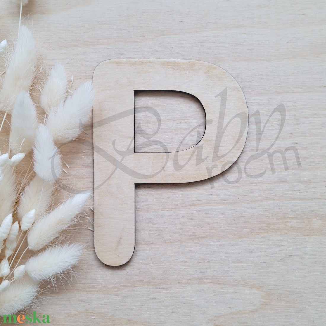 Fa betű P-S - baba - mama - babaszoba dekoráció - babanév dekoráció - Meska.hu