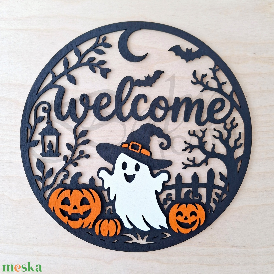 Halloween ajtódíszek - otthon & életmód - dekoráció - halloween - halloweeni ajtódíszek és ablakdíszek - Meska.hu