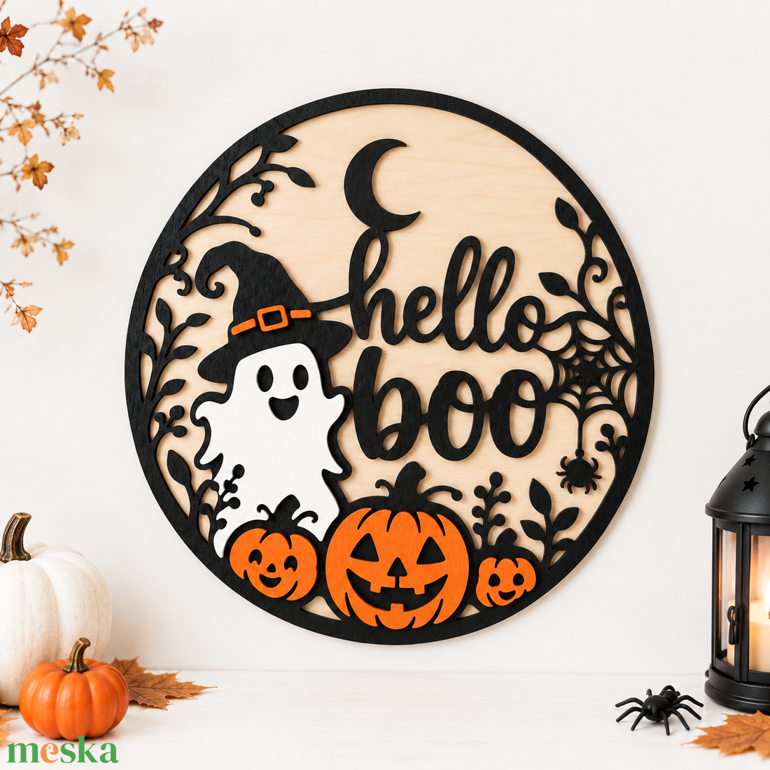 Halloween ajtódíszek - otthon & életmód - dekoráció - halloween - halloweeni ajtódíszek és ablakdíszek - Meska.hu