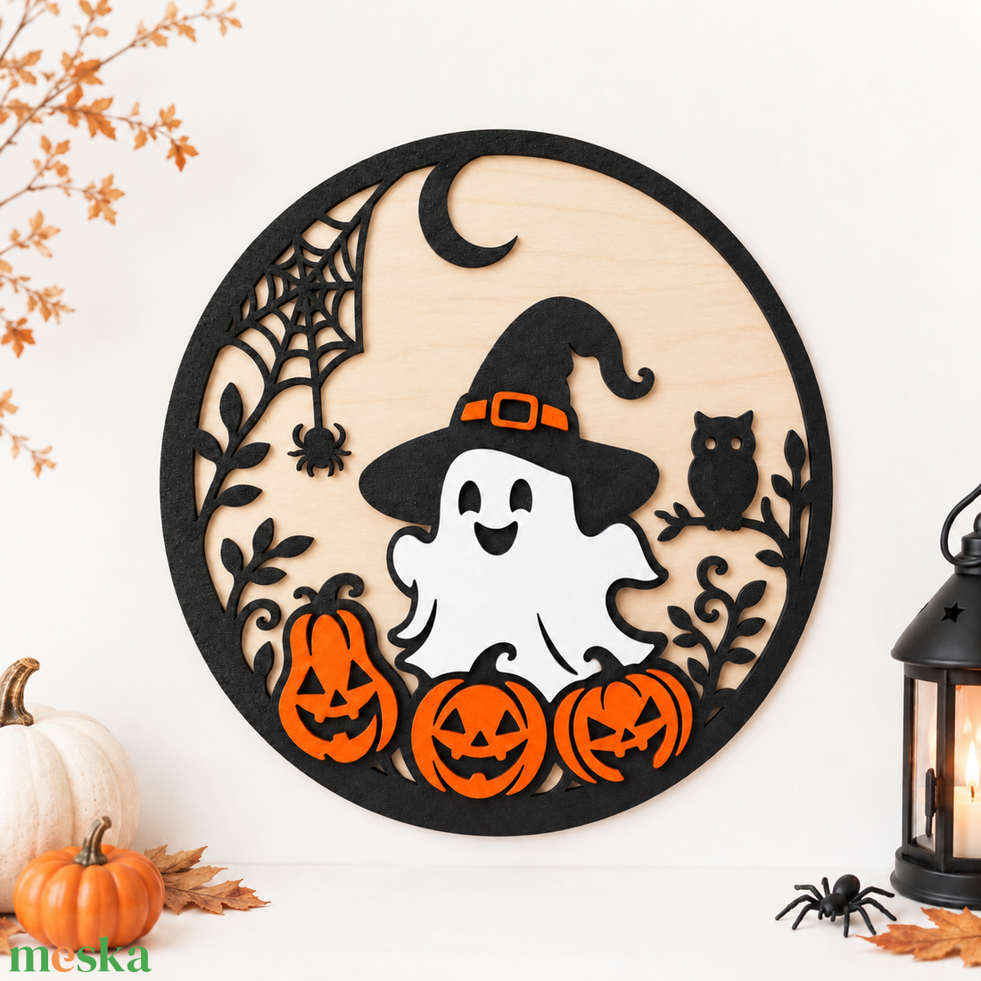 Halloween ajtódíszek - otthon & életmód - dekoráció - halloween - halloweeni ajtódíszek és ablakdíszek - Meska.hu