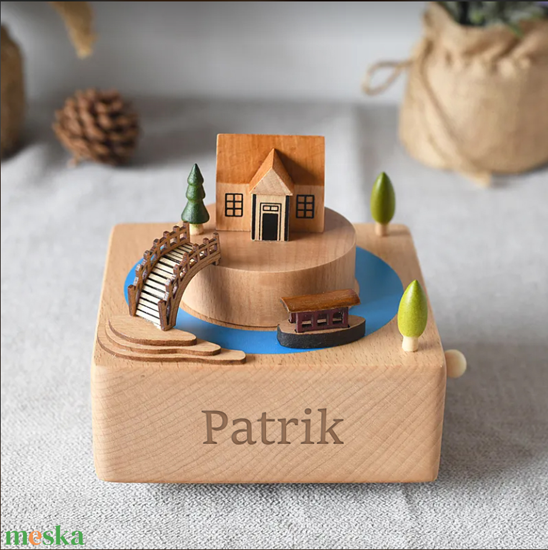 Házikó - mozgó zenedoboz - otthon & életmód - dekoráció - asztal és polc dekoráció - zenedoboz - Meska.hu Házikó - mozgó zenedoboz - otthon & életmód - dekoráció - asztal és polc dekoráció - zenedoboz - Meska.hu