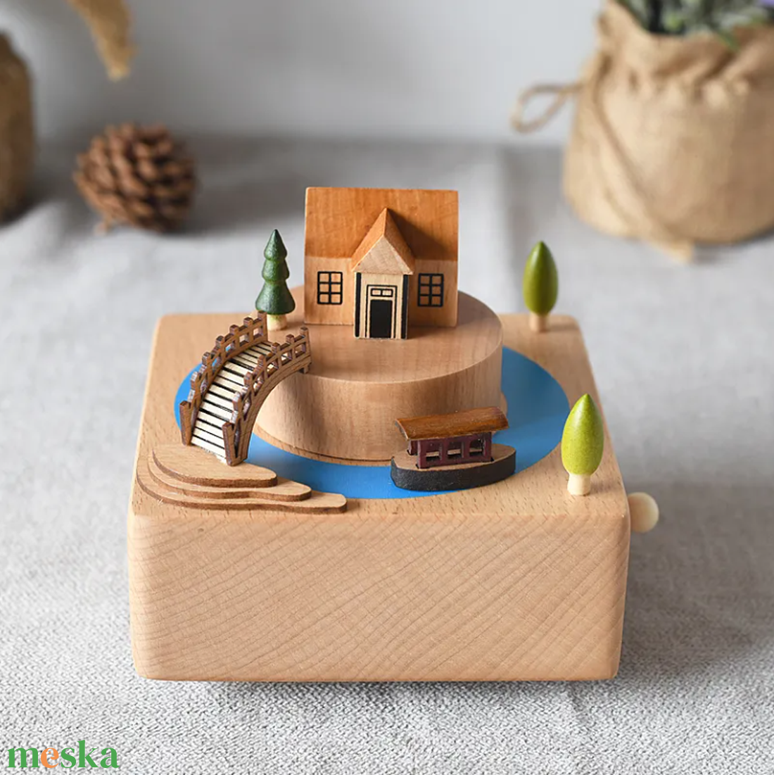 Házikó - mozgó zenedoboz - otthon & életmód - dekoráció - asztal és polc dekoráció - zenedoboz - Meska.hu Házikó - mozgó zenedoboz - otthon & életmód - dekoráció - asztal és polc dekoráció - zenedoboz - Meska.hu