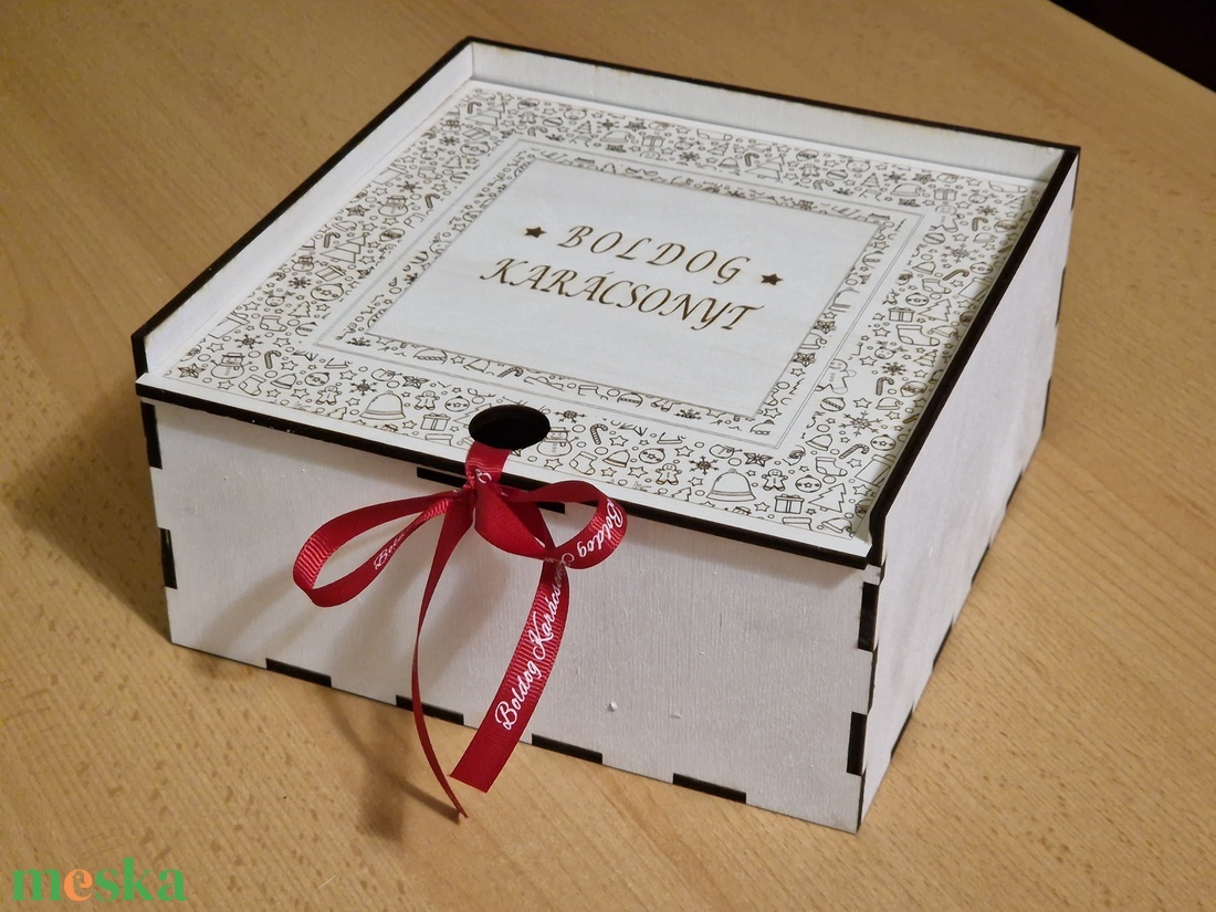 Karácsonyi ajándékdoboz - karácsony - karácsonyi ajándékozás - karácsonyi ajándékcsomagolás - Meska.hu