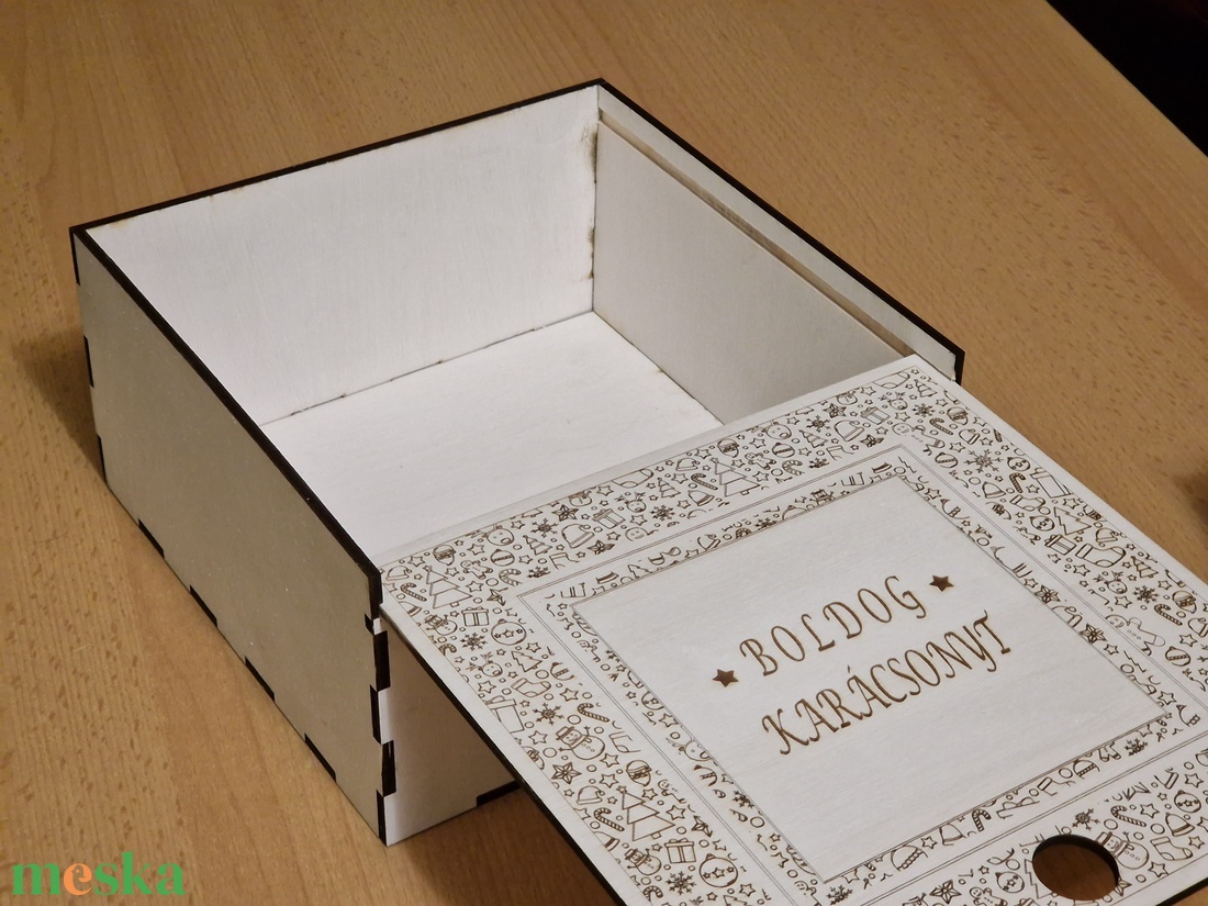 Karácsonyi ajándékdoboz - karácsony - karácsonyi ajándékozás - karácsonyi ajándékcsomagolás - Meska.hu