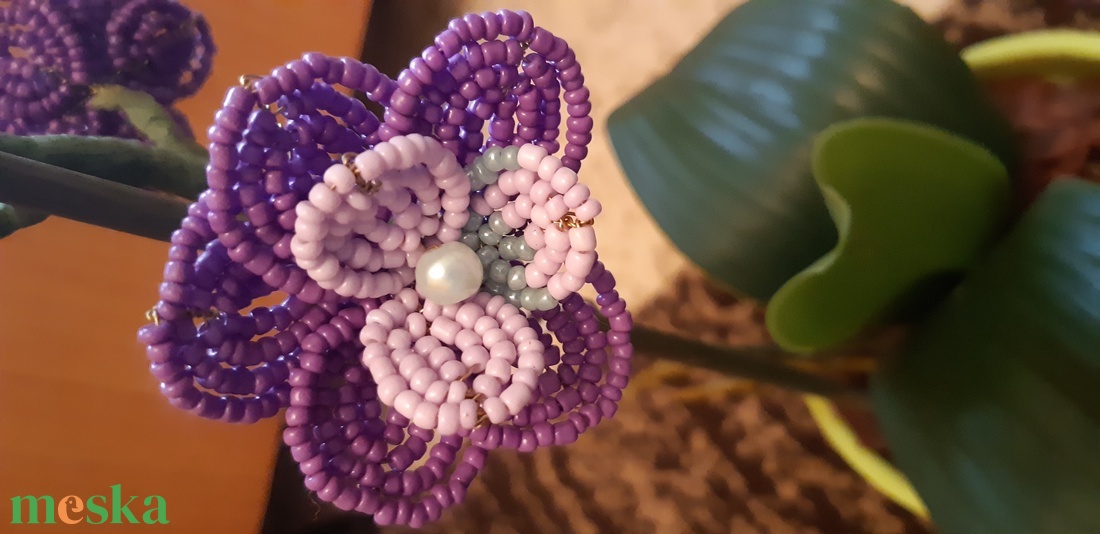 Gyöngy orchidea - otthon & életmód - dekoráció - dísztárgy - Meska.hu