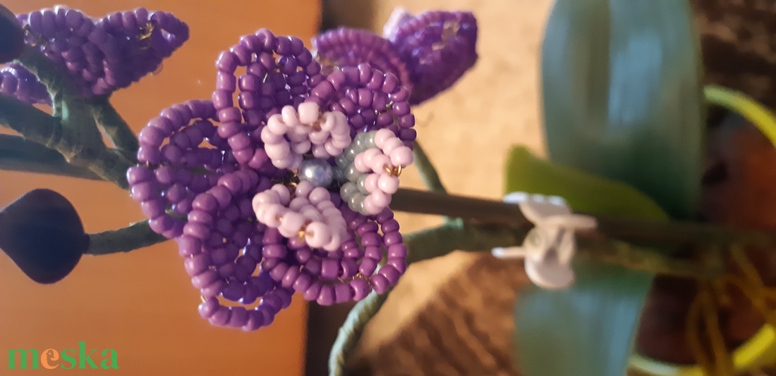 Gyöngy orchidea - otthon & életmód - dekoráció - dísztárgy - Meska.hu