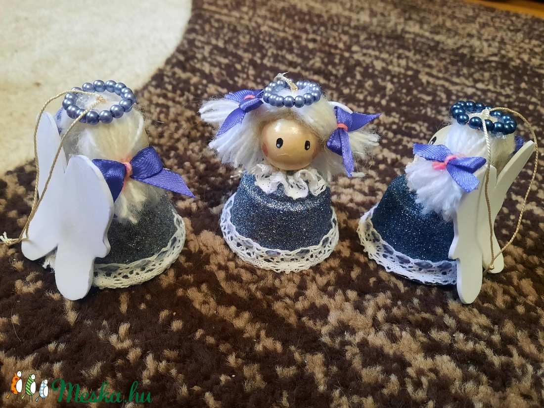 Kapszula angyalka - karácsony - karácsonyi lakásdekoráció - karácsonyfadíszek - Meska.hu