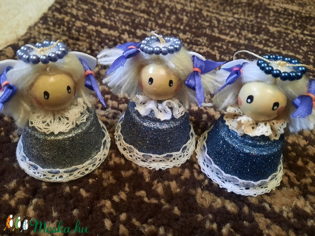 Kapszula angyalka - karácsony - karácsonyi lakásdekoráció - karácsonyfadíszek - Meska.hu