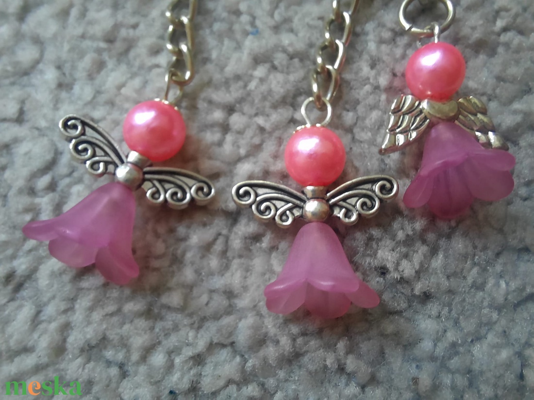 Szoknyás angyalka - táska & tok - kulcstartó & táskadísz - kulcstartó - Meska.hu