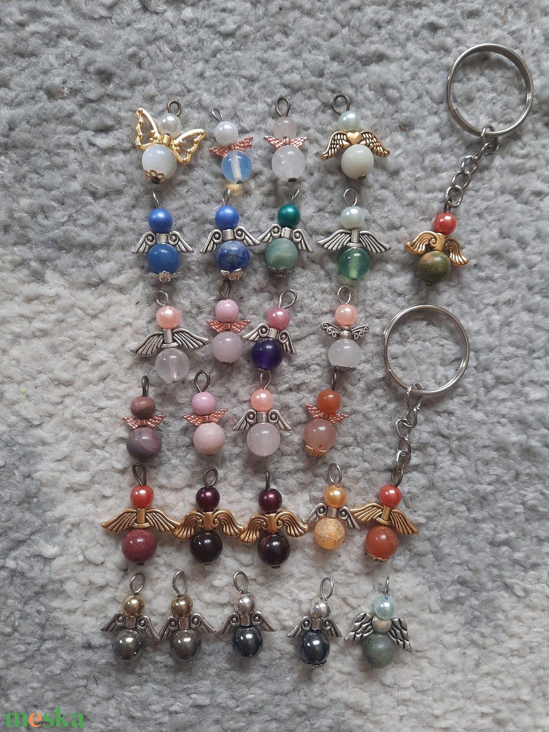 Ásvány angyalka - táska & tok - kulcstartó & táskadísz - táskadísz - Meska.hu