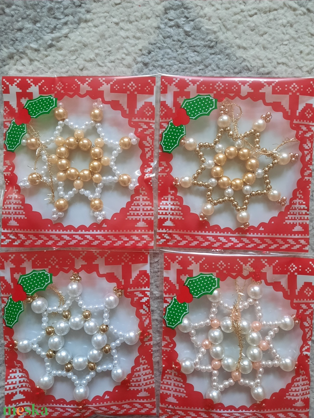 Karácsonyfa dísz  - karácsony - karácsonyi lakásdekoráció - karácsonyfadíszek - Meska.hu