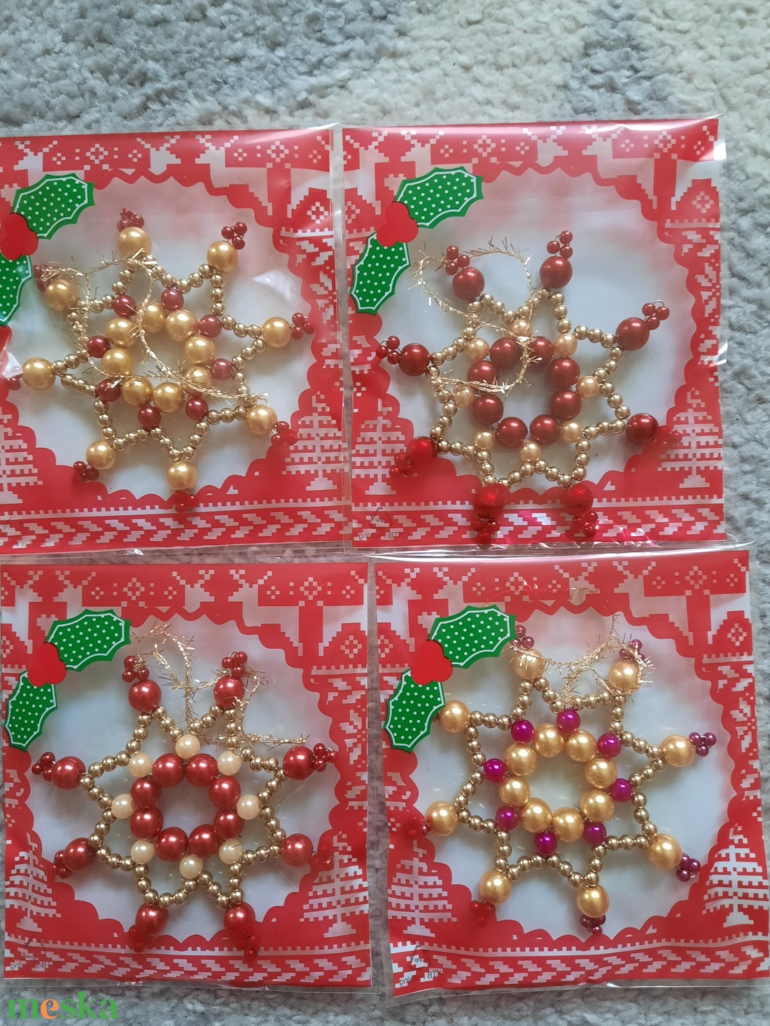 Karácsonyfa dísz  - karácsony - karácsonyi lakásdekoráció - karácsonyfadíszek - Meska.hu