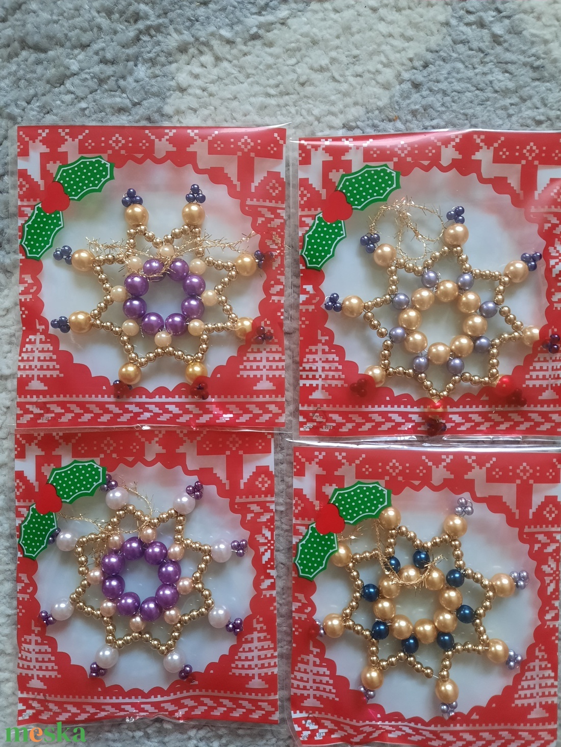 Karácsonyfa dísz  - karácsony - karácsonyi lakásdekoráció - karácsonyfadíszek - Meska.hu