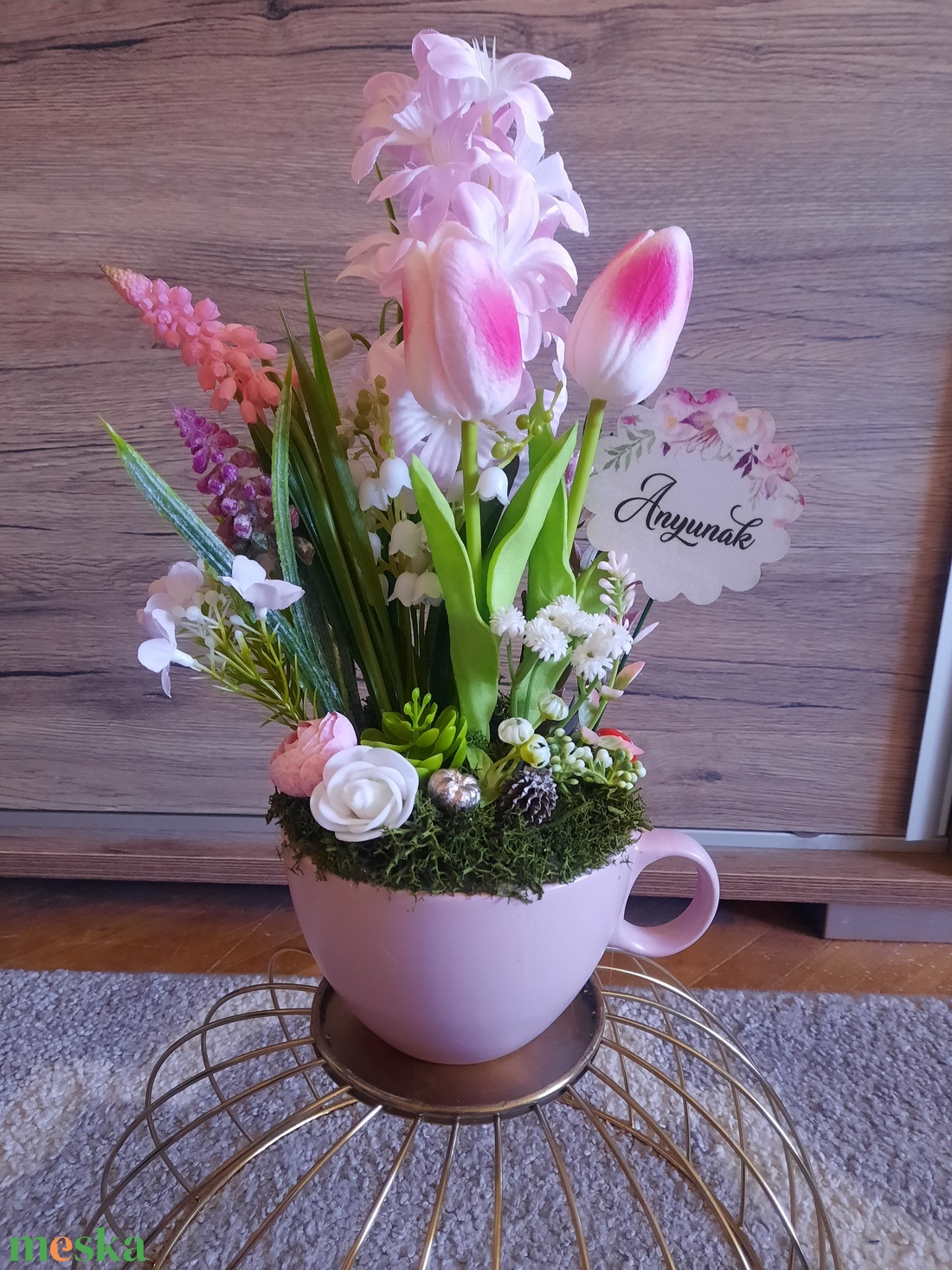 Tavaszi asztaldísz  - otthon & életmód - dekoráció - asztal és polc dekoráció - asztaldísz - Meska.hu