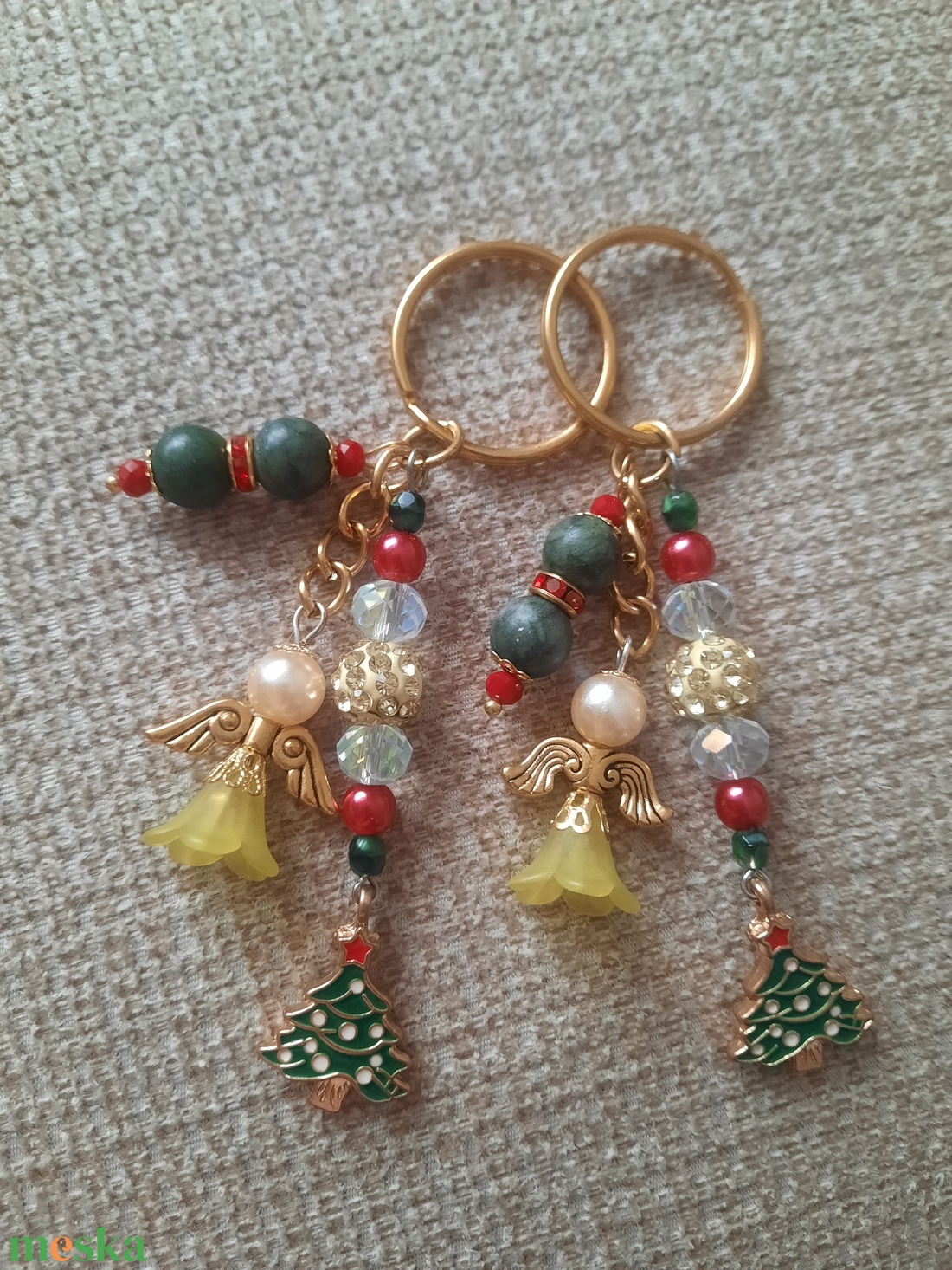 Karácsonyos kulcstartó - táska & tok - kulcstartó & táskadísz - kulcstartó - Meska.hu