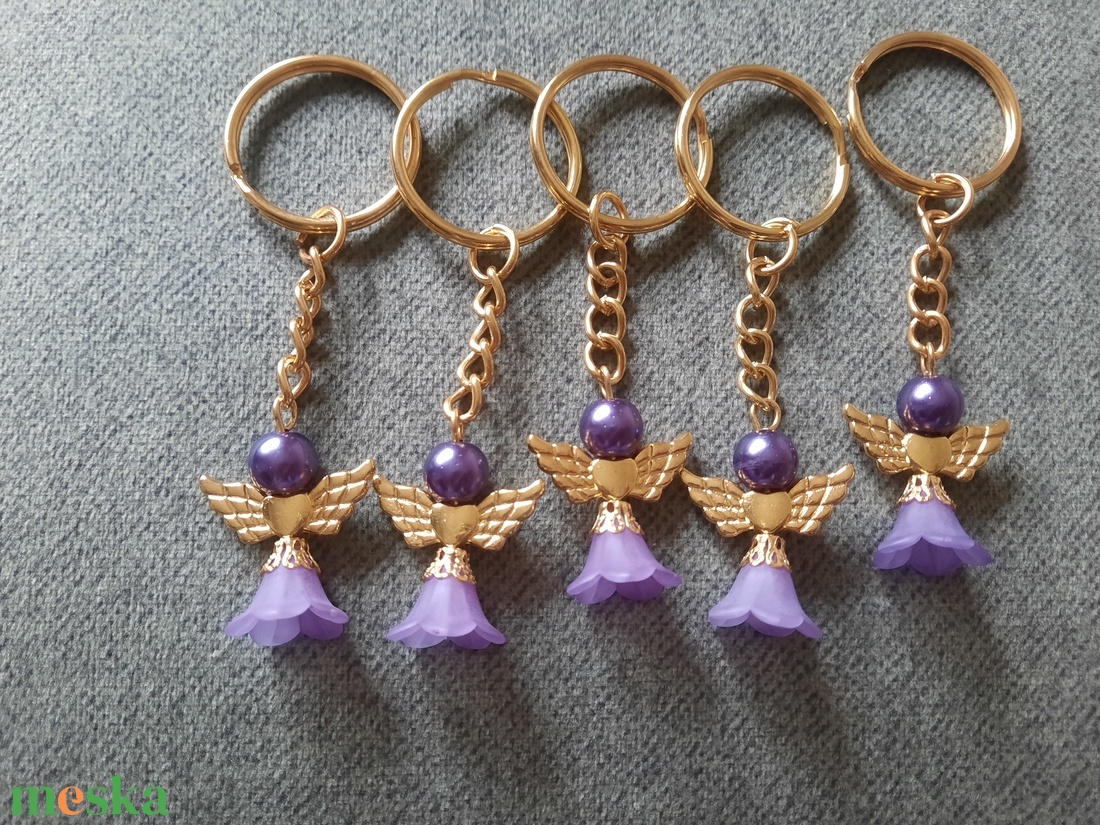 Angyalka kulcstartó  - táska & tok - kulcstartó & táskadísz - táskadísz - Meska.hu